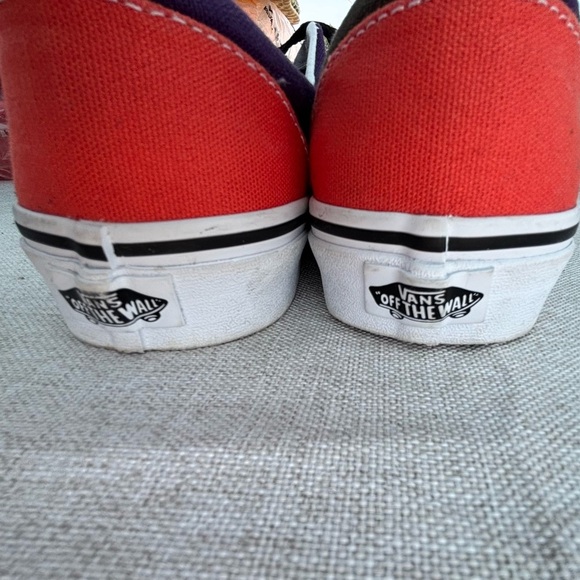 Vans Blue and Purple Canvas Sneakers with Vulcanized Sole - Picture 11 of 12